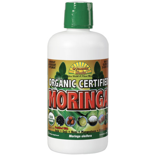 Organic Certified Moringa Olfeira Juice Blend, 33.8 oz, Dynamic Health Laboratories