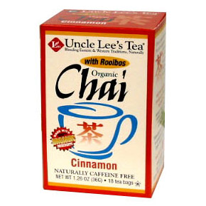 Organic Chai Cinnamon, 18 Tea Bags, Uncle Lees Tea