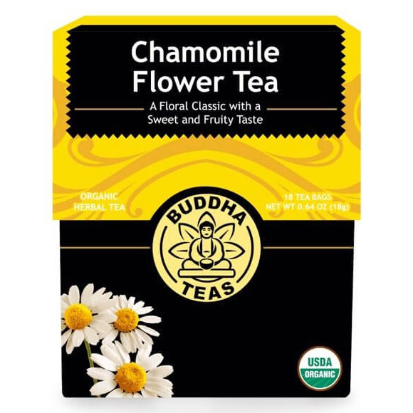 Organic Chamomile Flower Tea, 18 Tea Bags, Buddha Teas