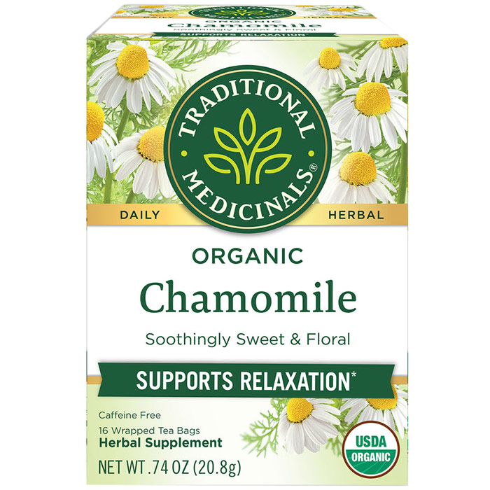 Organic Chamomile Tea 16 bags, Traditional Medicinals Teas