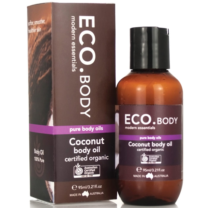 ECO Certified Organic Coconut Body Oil, 3.21 oz, Eco Modern Essentials