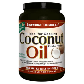 Organic Coconut Oil Expeller Pressed, 908 g, Jarrow Formulas