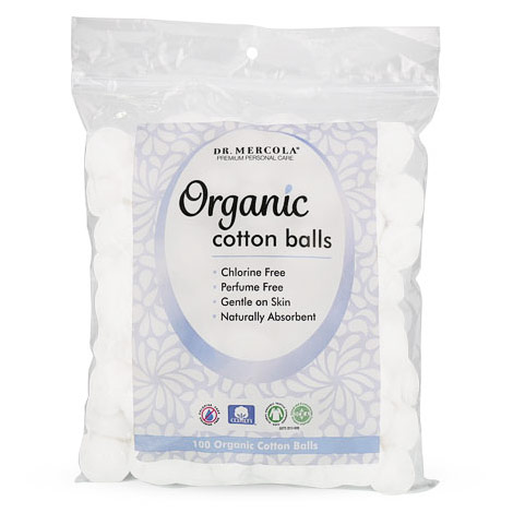 Organic Cotton Balls, 100 ct, Dr. Mercola