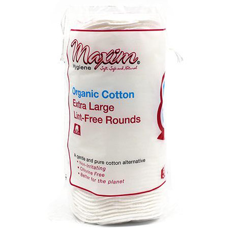 Organic Cotton Extra Large Rounds, 50 ct, Maxim Hygiene Products