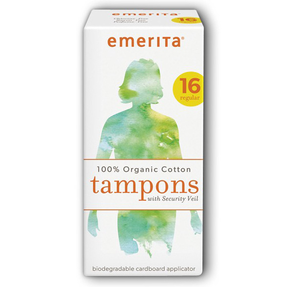 Emerita Organic Cotton Regular Applicator Tampons, 16 ct, Emerita