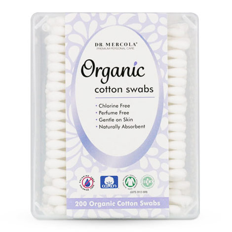 Organic Cotton Swabs, 180 ct, Dr. Mercola