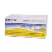 Natracare Organic Cotton Tampons, with Applicator, Regular Absorbency, 16 Tampons, Natracare
