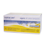 Natracare Organic Cotton Tampons, with Applicator, Super Absorbency, 16 Tampons, Natracare