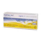 Organic Cotton Tampons, without Applicator, Regular Absorbency, 20 Tampons, Natracare