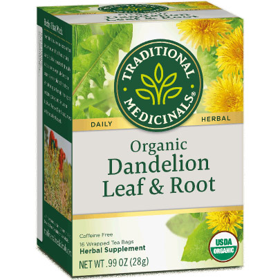 Organic Dandelion Leaf & Root Tea, 16 Tea Bags, Traditional Medicinals Teas