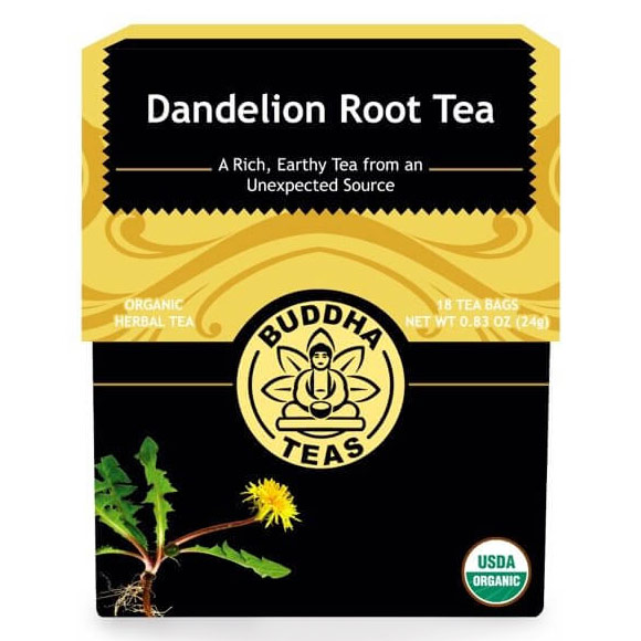 Organic Dandelion Root Tea, 18 Tea Bags, Buddha Teas