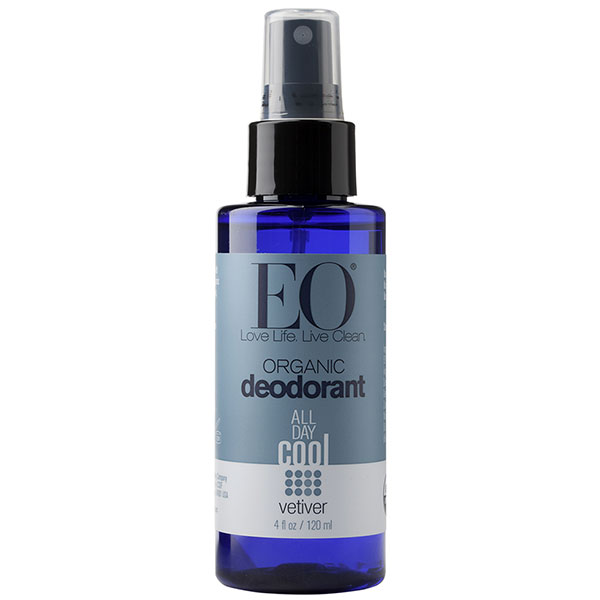 EO Products Organic Deodorant Spray, Vetiver, 4 oz, EO Products