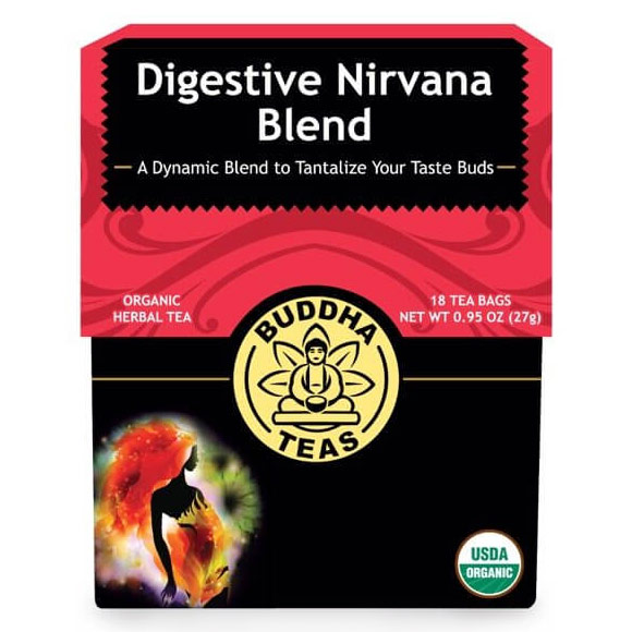 Organic Digestive Nirvana Blend, 18 Tea Bags, Buddha Teas