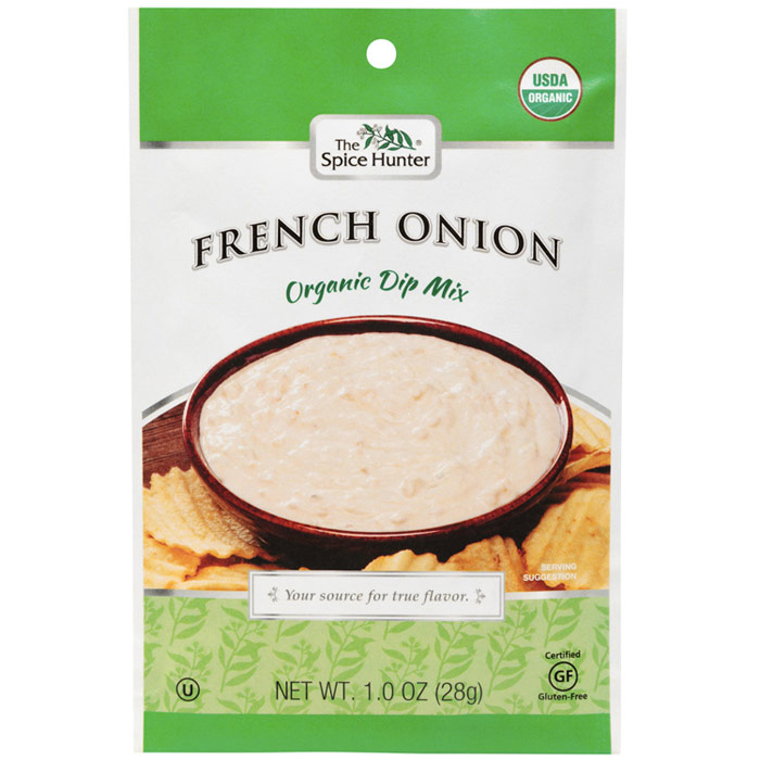 French Onion Organic Dip Mix, 1 oz x 6 Packets, Spice Hunter