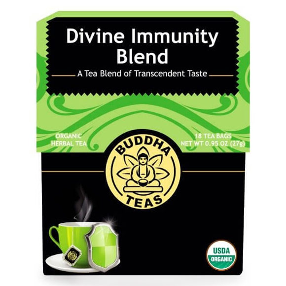 Organic Divine Immunity Blend, 18 Tea Bags, Buddha Teas