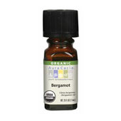 Organic Essential Oil Bergamot Natural, 0.25 oz, Aura Cacia