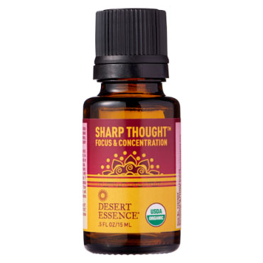 Organic Essential Oil Blend - Sharp Thought, 0.5 oz, Desert Essence