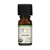 Aura Cacia Organic Essential Oil Citronella, 0.25 oz, Aura Cacia