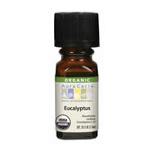 Organic Essential Oil Eucalyptus, 0.25 oz, Aura Cacia