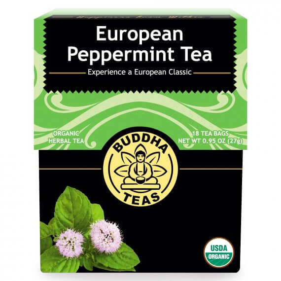 Organic European Peppermint Tea, 18 Tea Bags, Buddha Teas