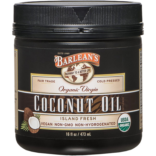 unknown Organic Extra Virgin Coconut Oil, 16 oz, Barlean's Organic Oils