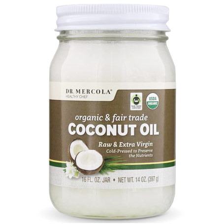Organic Extra Virgin Coconut Oil, 16 oz, Dr. Mercola