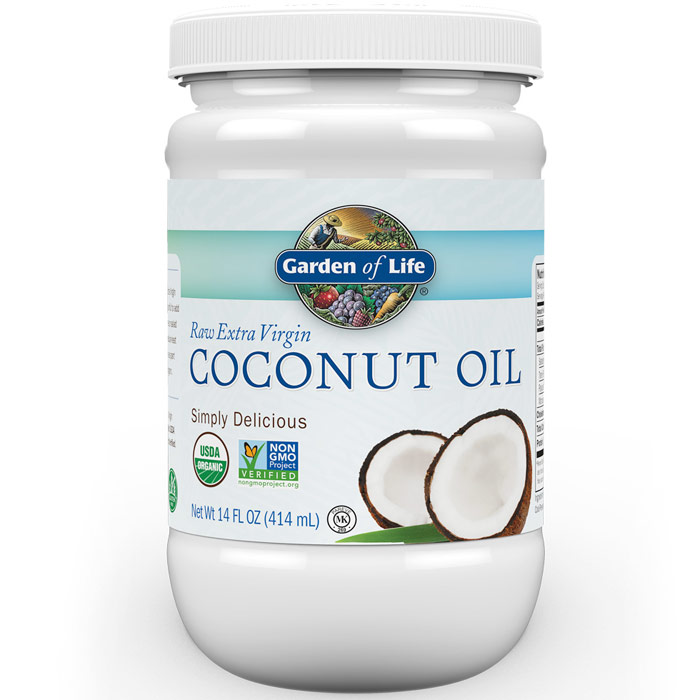 Organic Extra Virgin Coconut Oil Liquid in Plastic Jar, 14 oz, Garden of Life