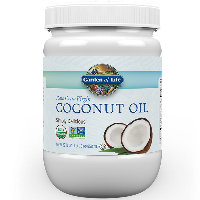 Organic Extra Virgin Coconut Oil Liquid in Plastic Jar, 29 oz, Garden of Life