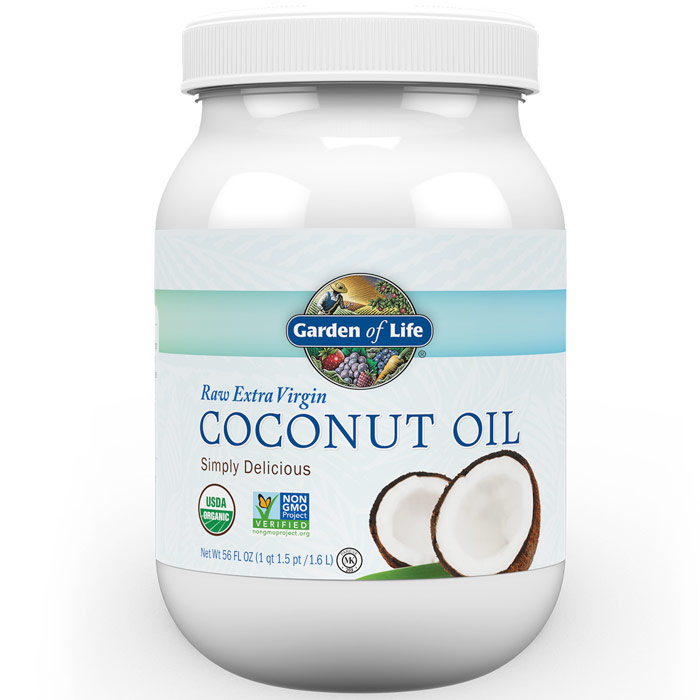 Organic Extra Virgin Coconut Oil Liquid in Plastic Jar, Value Size, 56 oz, Garden of Life