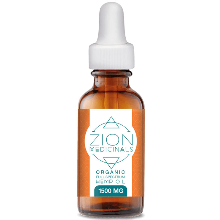 Organic Full Spectrum Hemp Oil 1500 mg, 1 oz, Zion Medicinals