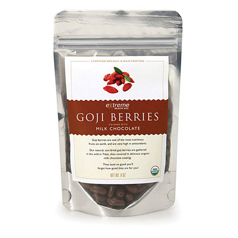 Organic Goji Berries - Milk Chocolate Covered, 1.8 oz, Extreme Health USA