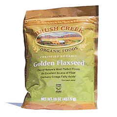 Organic Golden Flaxseed, 16 oz, Brush Creek Organic Foods