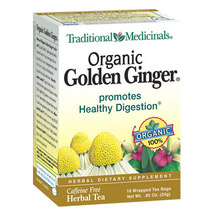 Organic Golden Ginger Digest Tea 16 bags, Traditional Medicinals Teas