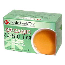 Organic Green Tea 20 Tea Bags x 12 Box Uncle Lee's Tea