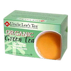 Uncle Lee's Tea Organic Green Tea, 20 Tea Bags x 6 Box, Uncle Lee's Tea
