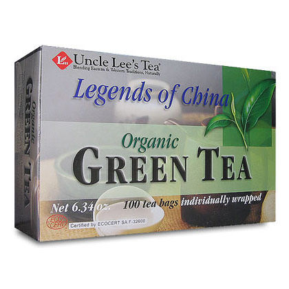 Legends of China, Organic Green Tea, 100 Tea Bags, Uncle Lees Tea