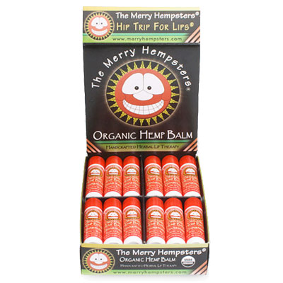 Merry Hempsters Organic Hemp Lip Balm, Cinnamon, 0.14 oz, Merry Hempsters