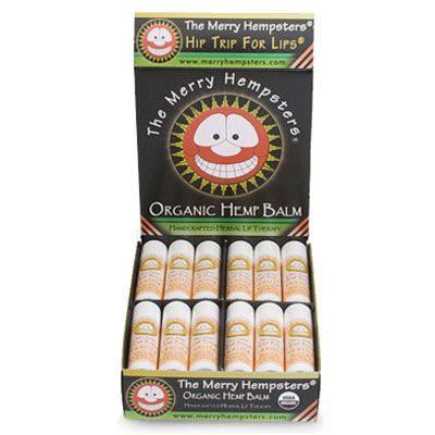 Merry Hempsters Organic Hemp Lip Balm, Vanilla, 0.14 oz, Merry Hempsters