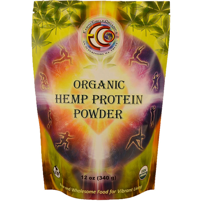 Organic Hemp Protein Powder, 12 oz, Earth Circle Organics