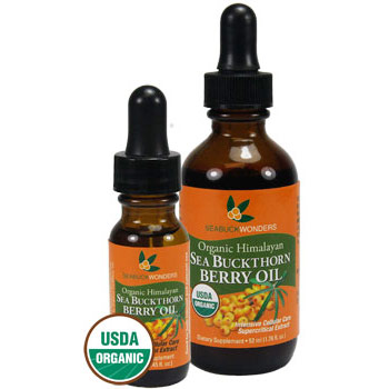 Organic Himalayan Sea Buckthorn Berry Oil Liquid, 0.45 oz, Seabuck Wonders