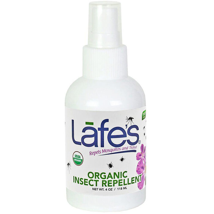 Organic Insect Repellent, 4 oz, Lafes Natural BodyCare