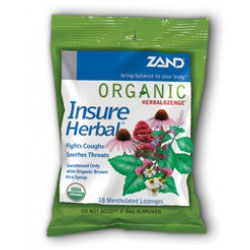 Organic Insure Herbal Lozenge, 18 pc, Zand