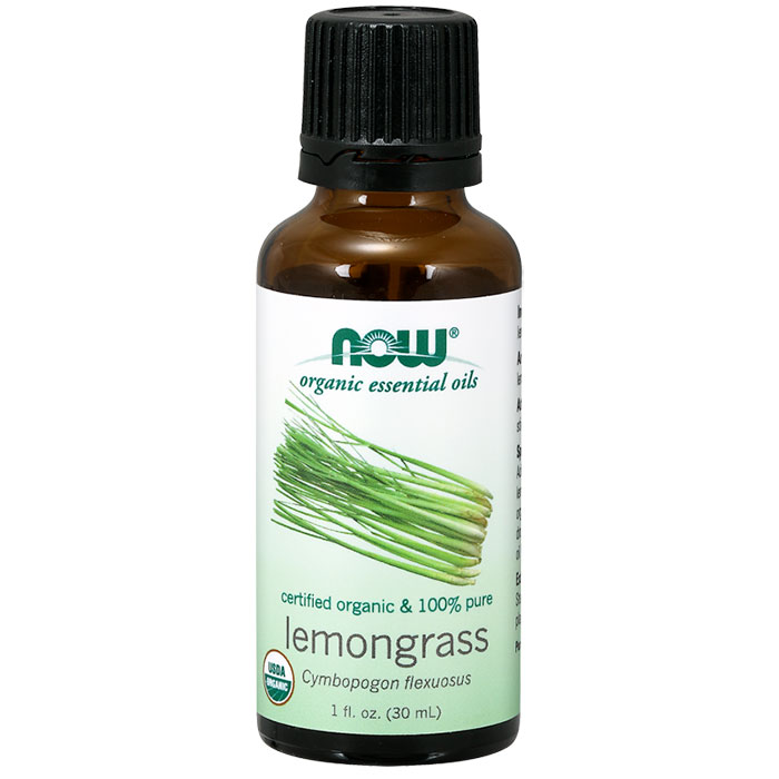 Organic Lemongrass Oil, 1 oz, NOW Foods