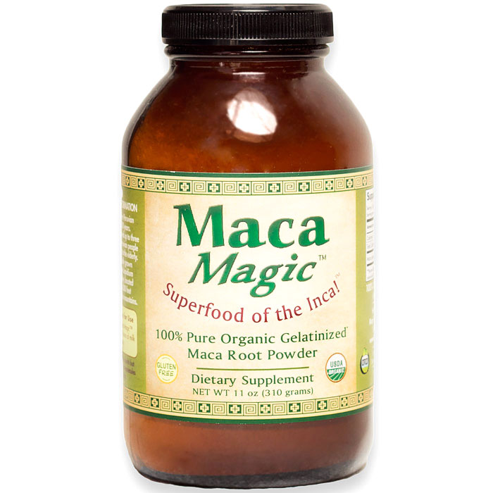 Organic Gelatinized Maca Root Powder, Value Size, 11 oz, Maca Magic