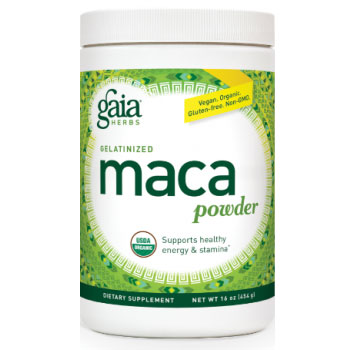 Organic Maca Powder Gelatinized, Value Size, 16 oz, Gaia Herbs