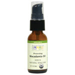 Organic Macadamia Oil, Skin Care Beauty Oil, 1 oz, Aura Cacia