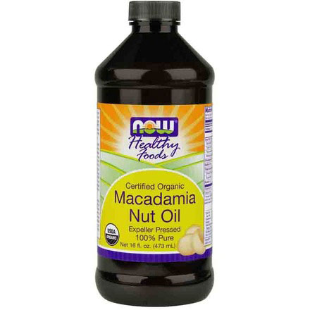 NOW Foods Organic Macadamia Oil Liquid Pure, 16 oz, NOW Foods
