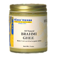 Organic Brahmi Ghee (not for cooking), 7 oz, Vadik Herbs