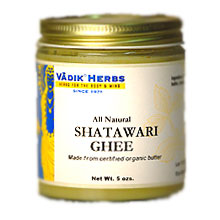 Organic Shatawari Ghee (not for cooking), 7 oz, Vadik Herbs