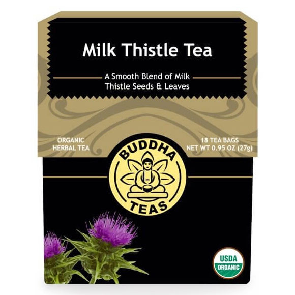 Organic Milk Thistle Tea, 18 Tea Bags, Buddha Teas